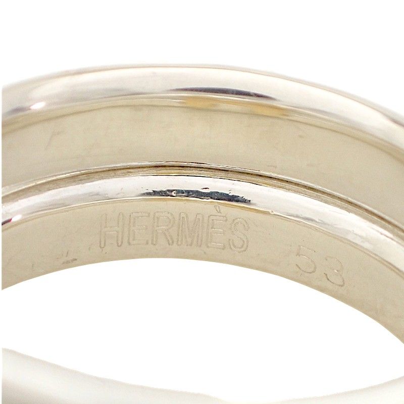 Hermes Olympe Actual Ring Vintage 18k Gold 925 Sterling Silver