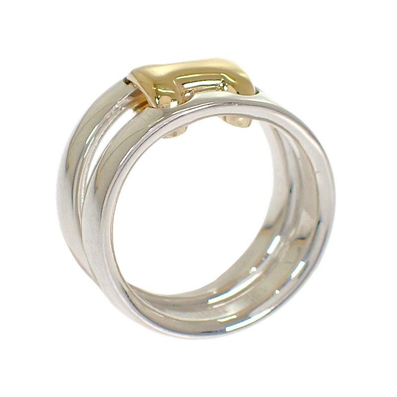 Hermes Olympe Actual Ring Vintage 18k Gold 925 Sterling Silver — view 2