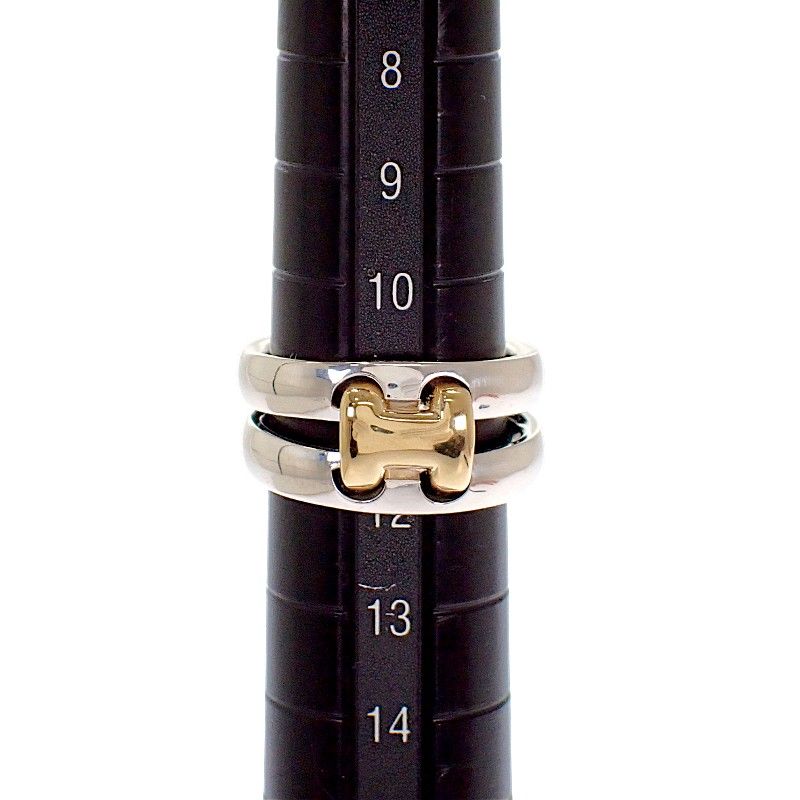 Hermes Olympe Actual Ring Vintage 18k Gold 925 Sterling Silver