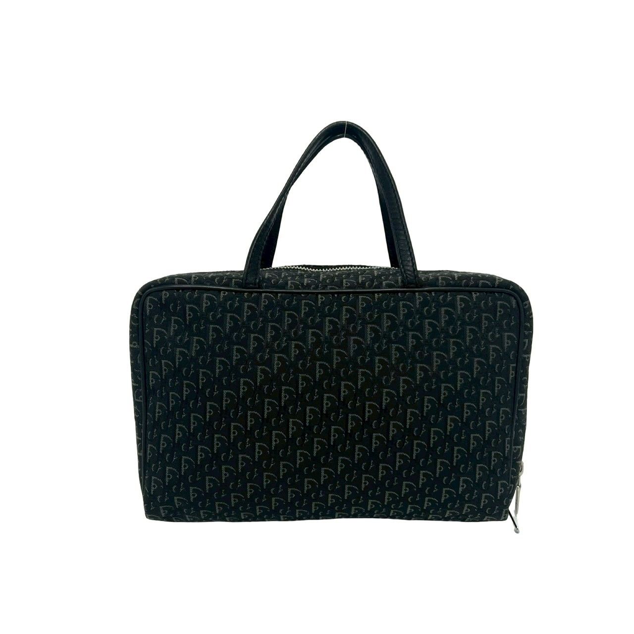 Dior Trotter Canvas Leather Mini Boston Bag Black — view 3