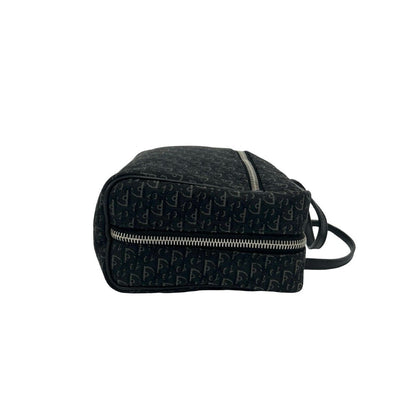 Dior Trotter Canvas Leather Mini Boston Bag Black — view 6