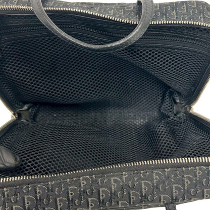 Dior Trotter Canvas Leather Mini Boston Bag Black — view 9