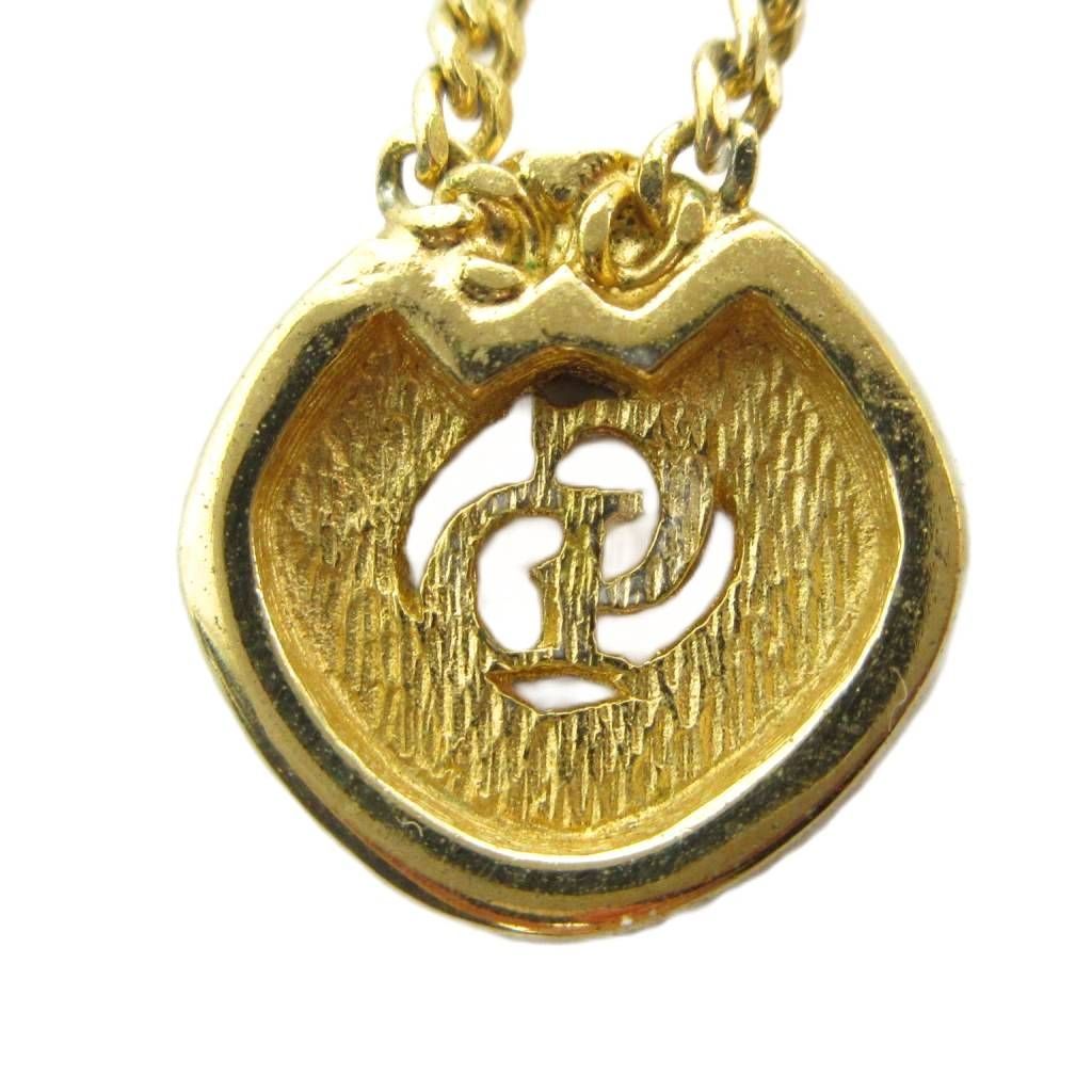 Dior Pendant Logo Rhinestone Gold — view 2