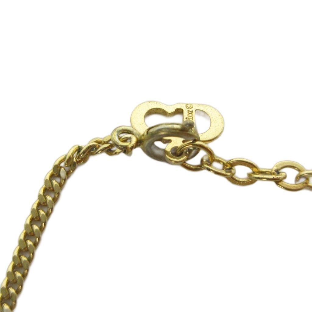 Dior Pendant Logo Rhinestone Gold — view 5
