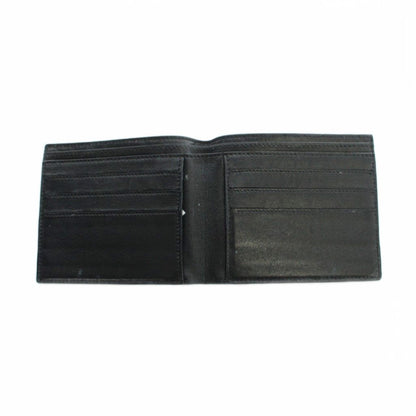 Bottega Veneta Bifold Wallet Leather Intrecciato Logo Black — view 5