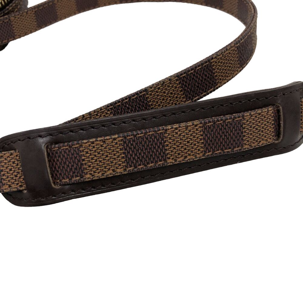 Louis Vuitton Danube Damier Leather Shoulder Bag Brown — view 5