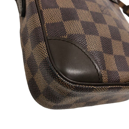 Louis Vuitton Danube Damier Leather Shoulder Bag Brown — view 4