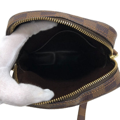 Louis Vuitton Danube Damier Leather Shoulder Bag Brown — view 7