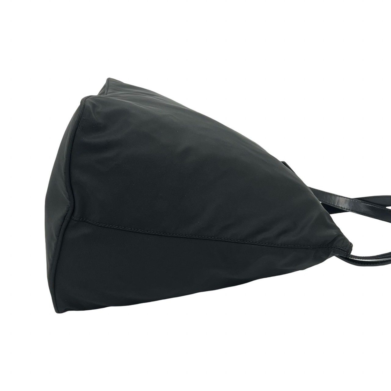 Prada Tessuto Nylon Leather Tote Black — view 6