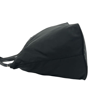 Prada Tessuto Nylon Leather Tote Black — view 5