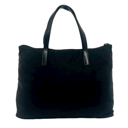 Prada Tessuto Nylon Leather Tote Black — view 3