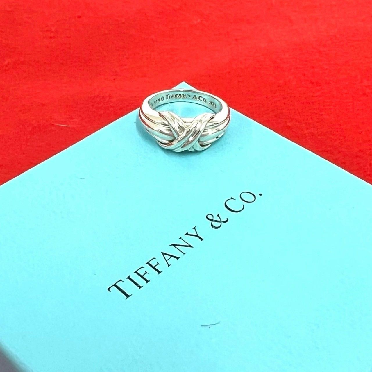 Tiffany & Co Vintage Signature Ring 925 Sterling Silver