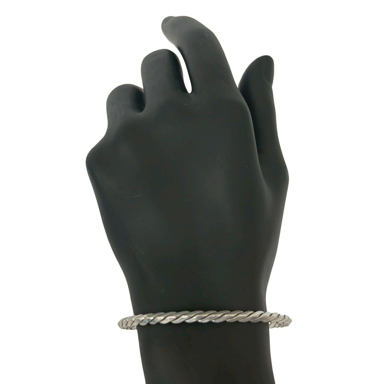 Tiffany & Co Vintage Twist Bangle 925 Sterling Silver Bracelet — view 2