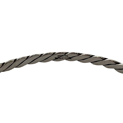 Tiffany & Co Vintage Twist Bangle 925 Sterling Silver Bracelet — view 3