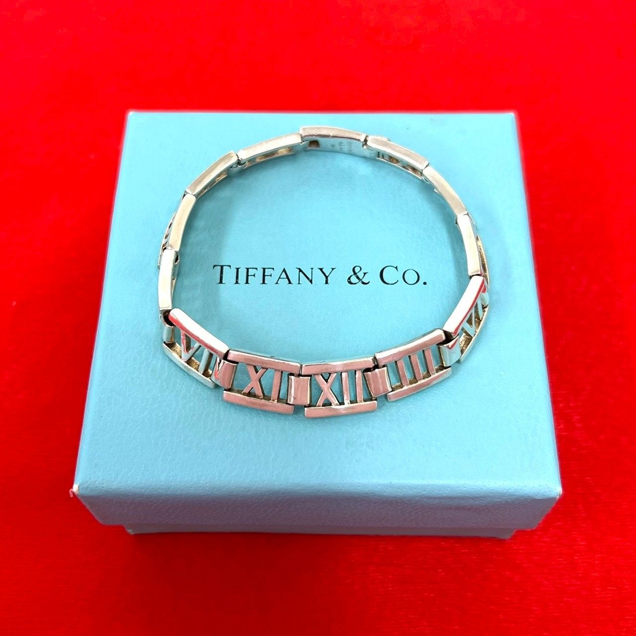 Tiffany & Co Vintage Atlas Bracelet 925 Sterling Silver Bangle