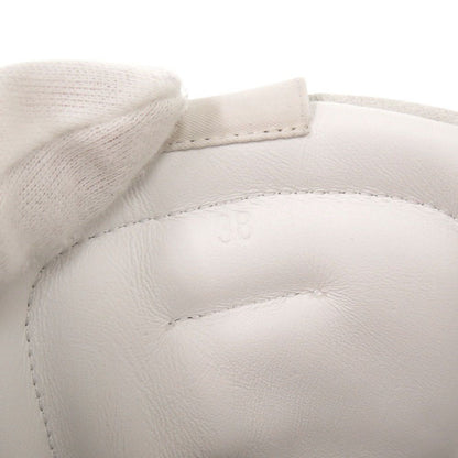 Hermes Lace Up 38 Vaubera Nappa White Sneakers High Cut Boots — view 9