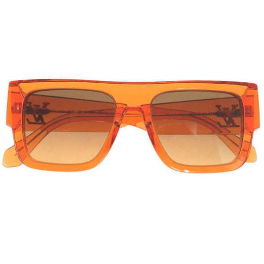 Louis Vuitton LV Crush Square Acetate Orange Sunglasses Eyewear