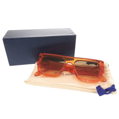 Louis Vuitton LV Crush Square Acetate Orange Sunglasses Eyewear — view 2