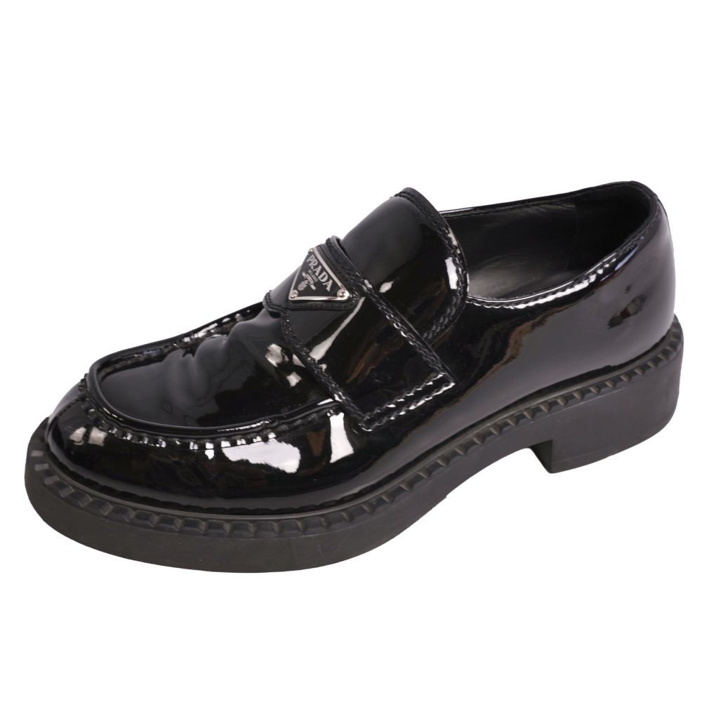 Prada Loafers Chocolate Moccasins Triangle