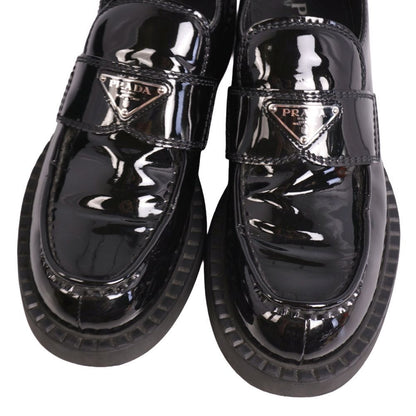 Prada Loafers Chocolate Moccasins Triangle — view 3