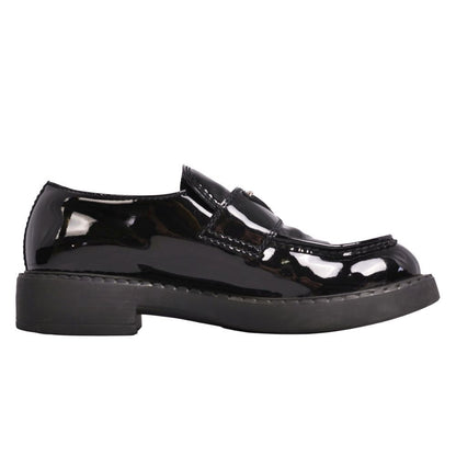 Prada Loafers Chocolate Moccasins Triangle — view 6