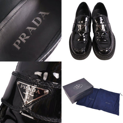 Prada Loafers Chocolate Moccasins Triangle — view 9