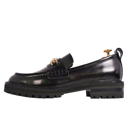 Versace Leather Shoes Loafers Moccasins Gray — view 6