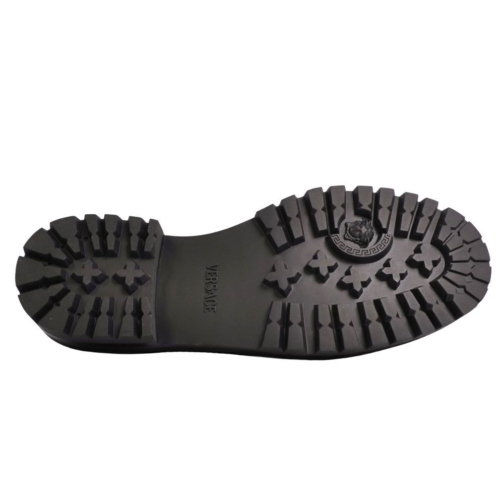 Versace Leather Shoes Loafers Moccasins Gray — view 8
