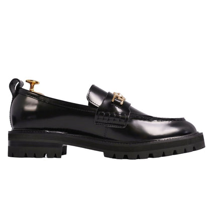 Versace Leather Shoes Loafers Moccasins Gray — view 7