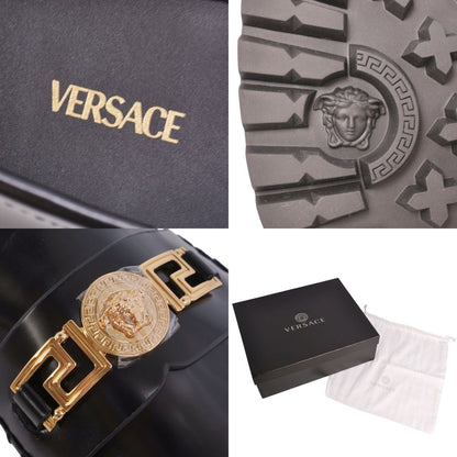 Versace Leather Shoes Loafers Moccasins Gray — view 9