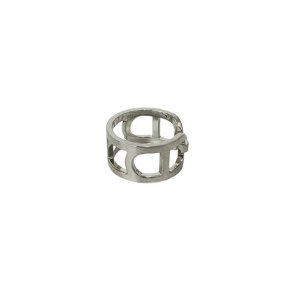 Hermes Vintage Chaine D'ancre Ring 925 Sterling Silver — view 5