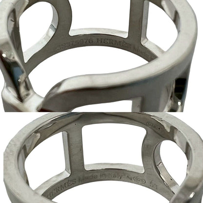 Hermes Vintage Chaine D'ancre Ring 925 Sterling Silver — view 3