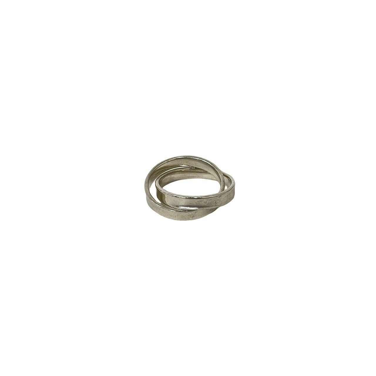 Tiffany & Co Vintage Double Narrow Ring 925 Sterling Silver — view 6