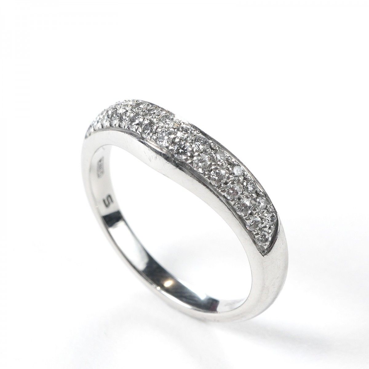 Bvlgari Wedding Ring Fedi Silver Platinum Marriage — view 2