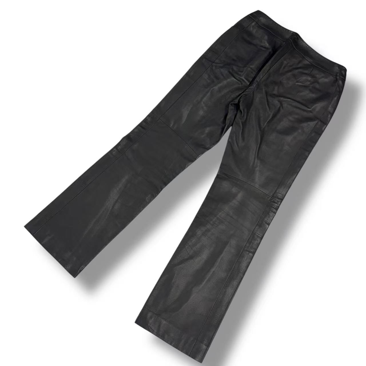 Chanel Pants Leather Black 38 — view 3