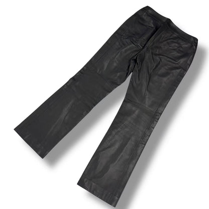 Chanel Pants Leather Black 38 — view 3
