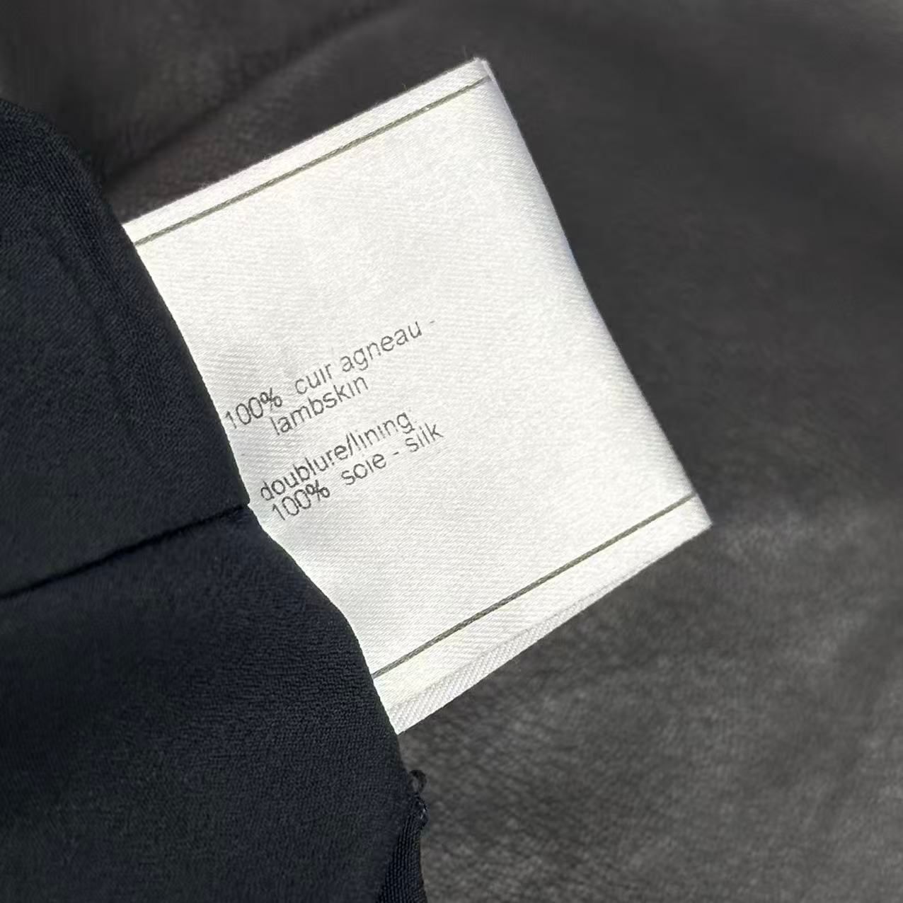 Chanel Pants Leather Black 38 — view 6