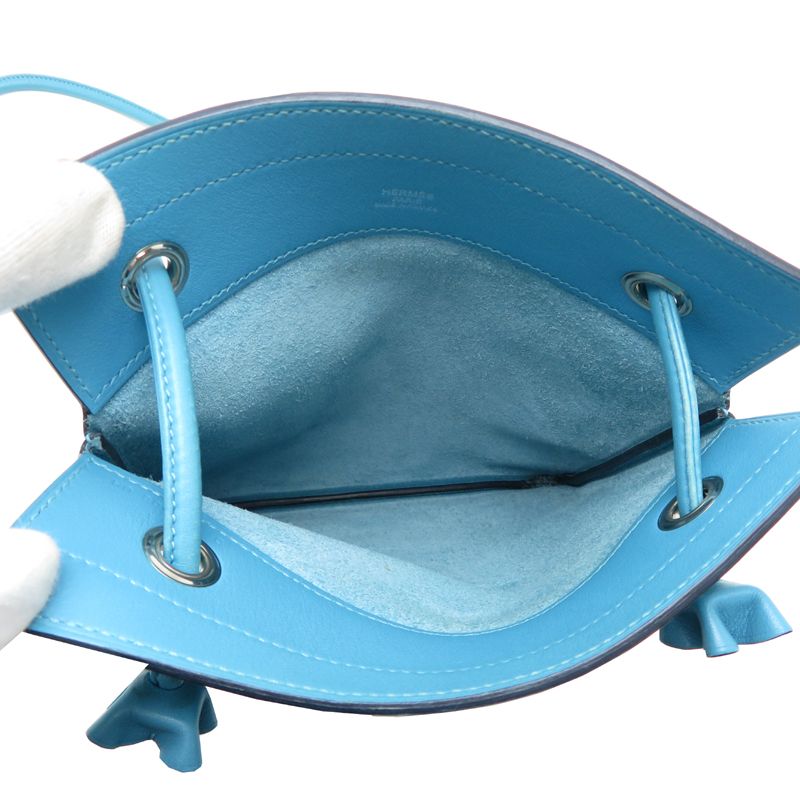 Hermes Shoulder Bag Blue — view 6