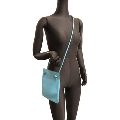 Hermes Shoulder Bag Blue — view 8