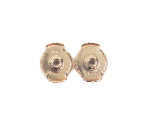 Hermes 750 Pink Gold Kelly Clochette Earrings — view 5