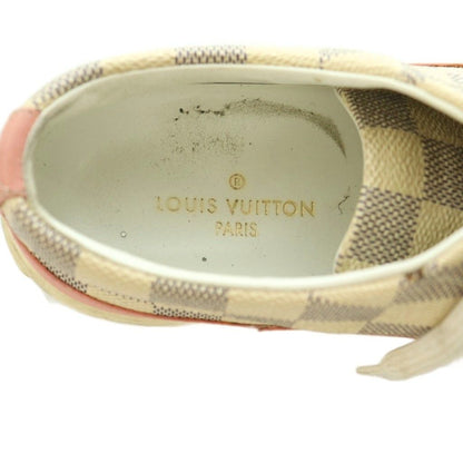 Louis Vuitton Sneakers Plaid Pattern 35.5 Pink Beige Purple — view 7