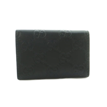 Gucci Key Case Guccissima 6 Rows GG Logo Embossed Ribbon Black Key Holder — view 2