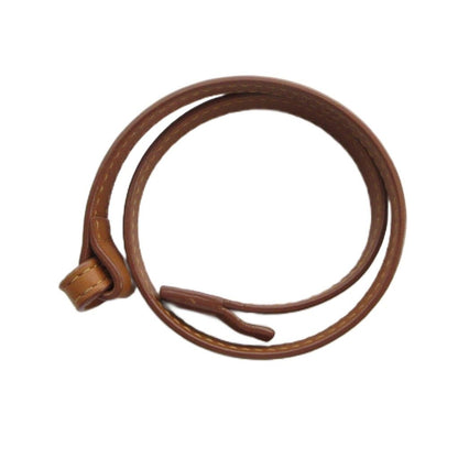 Loewe Bracelet Leather Logo Bangle Brown — view 4