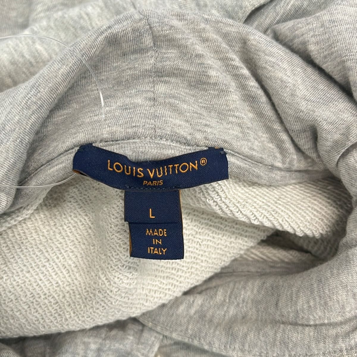 Louis Vuitton Dress L Labe Sweater LV 8 Gray Navy Multi — view 3
