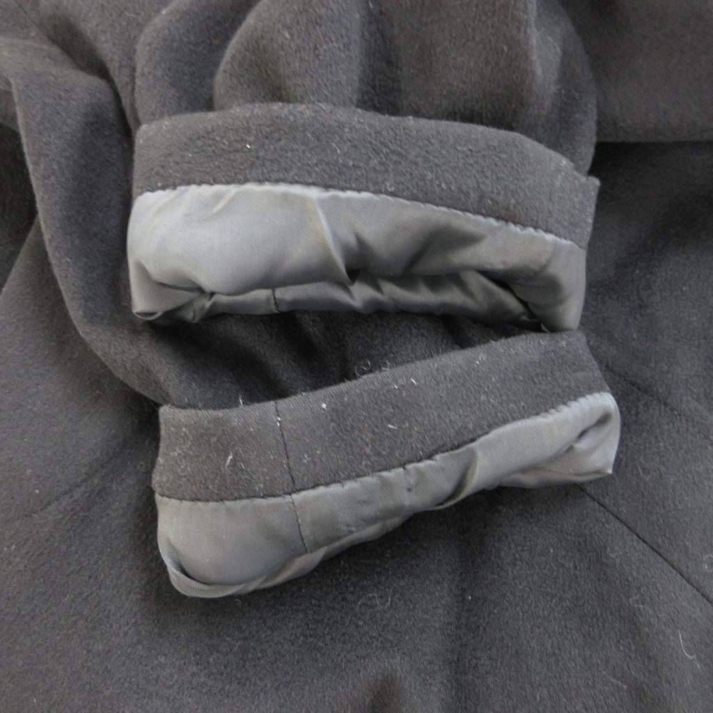 Dior Soutien Collar Coat Outer Wool L Black Long Sleeve PP — view 7
