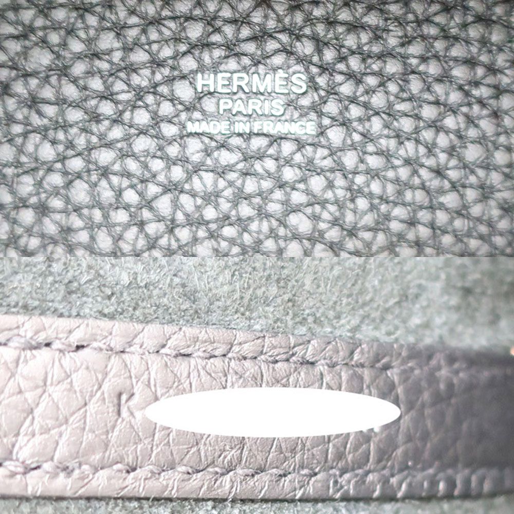 Hermes Heaven Picotin Lock PM Black Silver Taurillon Manufactured Around — view 7