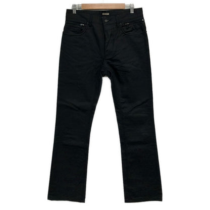 Bottega Veneta Jeans 48 M Black Full Length Button Fly Oil Coating