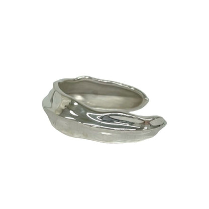 Tiffany & Co Vintage Leaf Bangle 925 Sterling Silver Bracelet — view 4