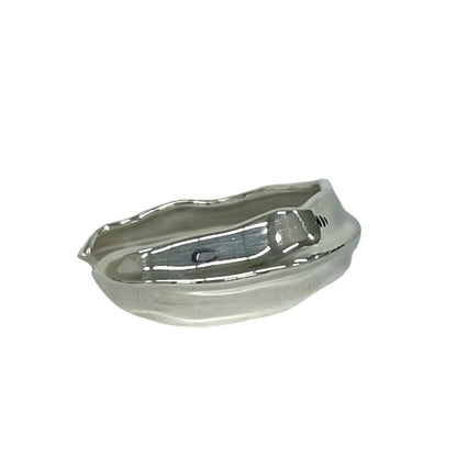 Tiffany & Co Vintage Leaf Bangle 925 Sterling Silver Bracelet — view 5