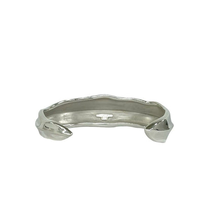 Tiffany & Co Vintage Leaf Bangle 925 Sterling Silver Bracelet — view 6